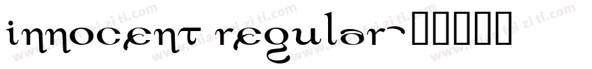 innocent Regular字体转换